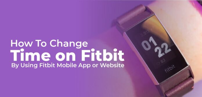 how to change time on fitbit